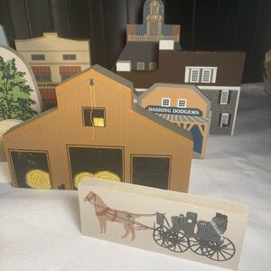 The Cats Meow wooden houses vintage